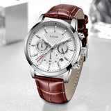 LIGÉ® Men's Quartz Leather Watch