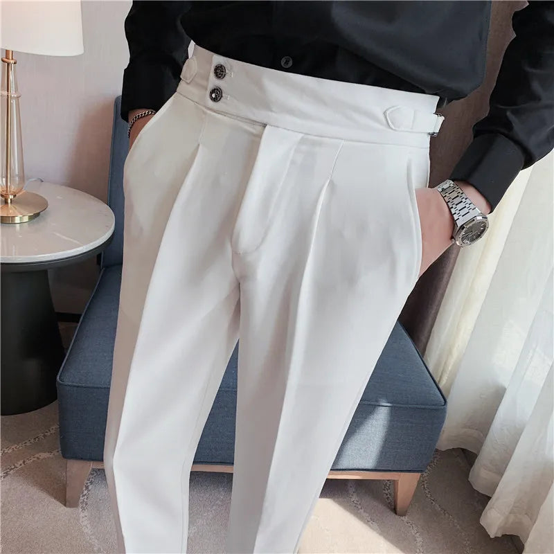 KENJI® Draped High-waist Trousers - Magnattos