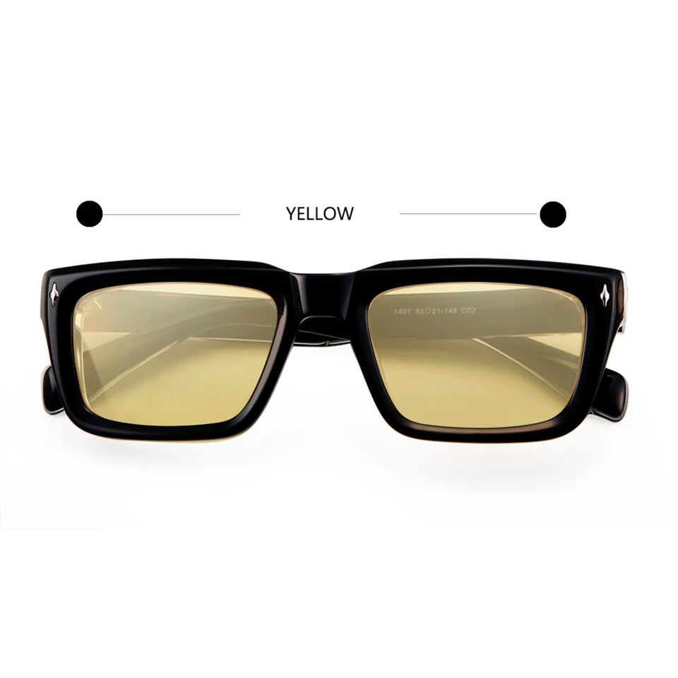 ESNERO® Crystal Acetate Square Sunglasses