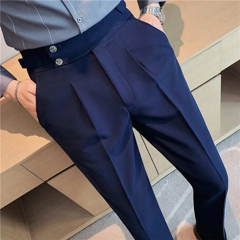 KENJI® Draped High-waist Trousers - Magnattos