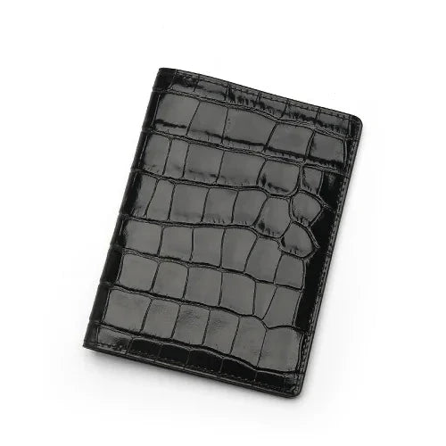 FLORENTI® Crocodile Embossed Leather Passport Cover
