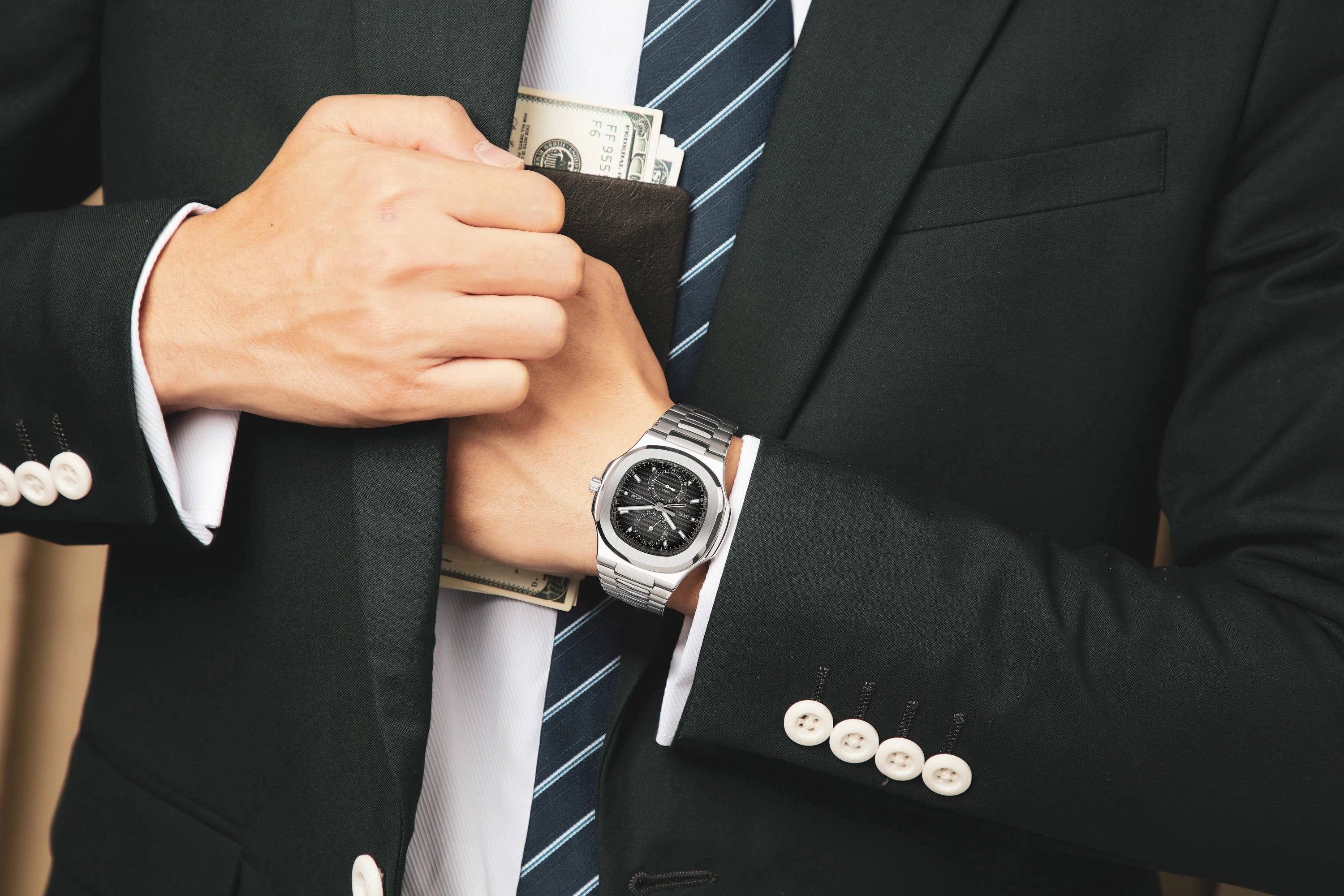 POEDAGAR 3.0® Luxury Men's Watch 2 Dials - Magnattos