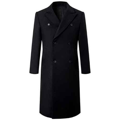 FANG® Extra Long Knee-Length Woolen Coat - Magnattos