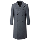 FANG® Extra Long Knee-Length Woolen Coat