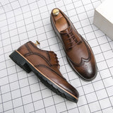 BROGUE® Handmade Leather Classic Shoes