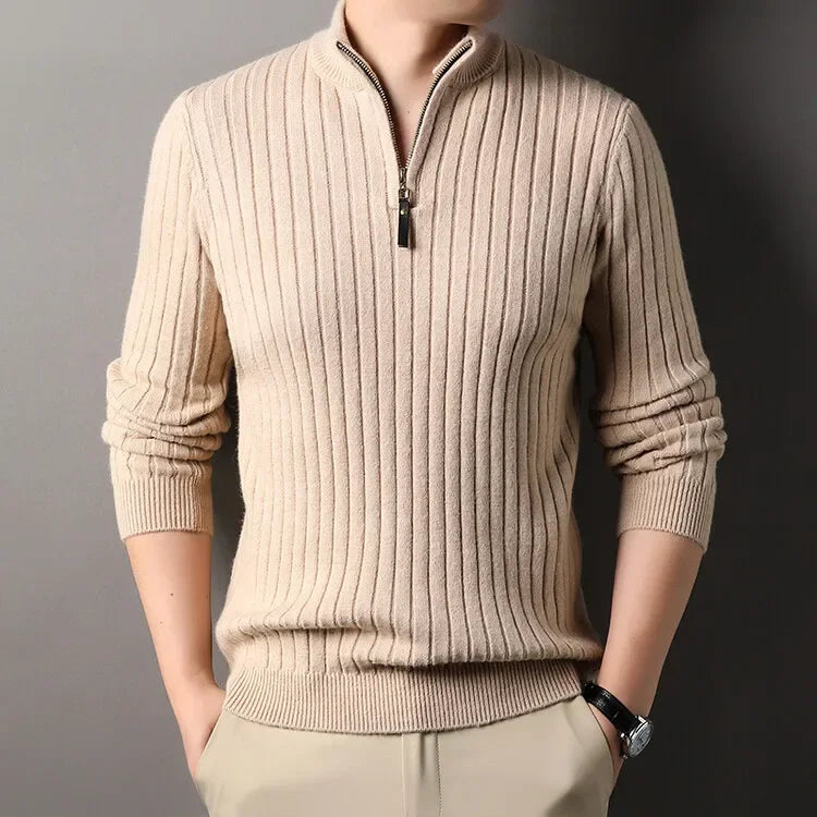 COMO® Sweater – Quarter-Zip Turtleneck Edition