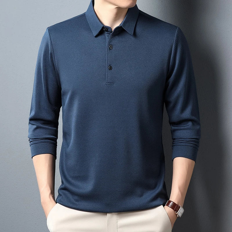 SEIBEL® Men's Business Casual Polo Long Sleeve - Magnattos