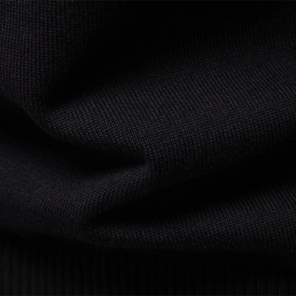 DELVARO® Half-Zip Mock Neck Stripe Pullover