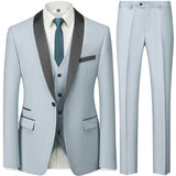 OXFORDIAN® Men’s Wedding Color-Block Collar Suit