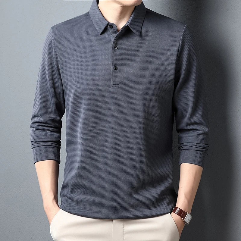 SEIBEL® Men's Business Casual Polo Long Sleeve - Magnattos