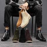MANI® Retro Suede Genuine Leather Chelsea Boots for Men