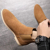 MANI® Retro Suede Genuine Leather Chelsea Boots for Men