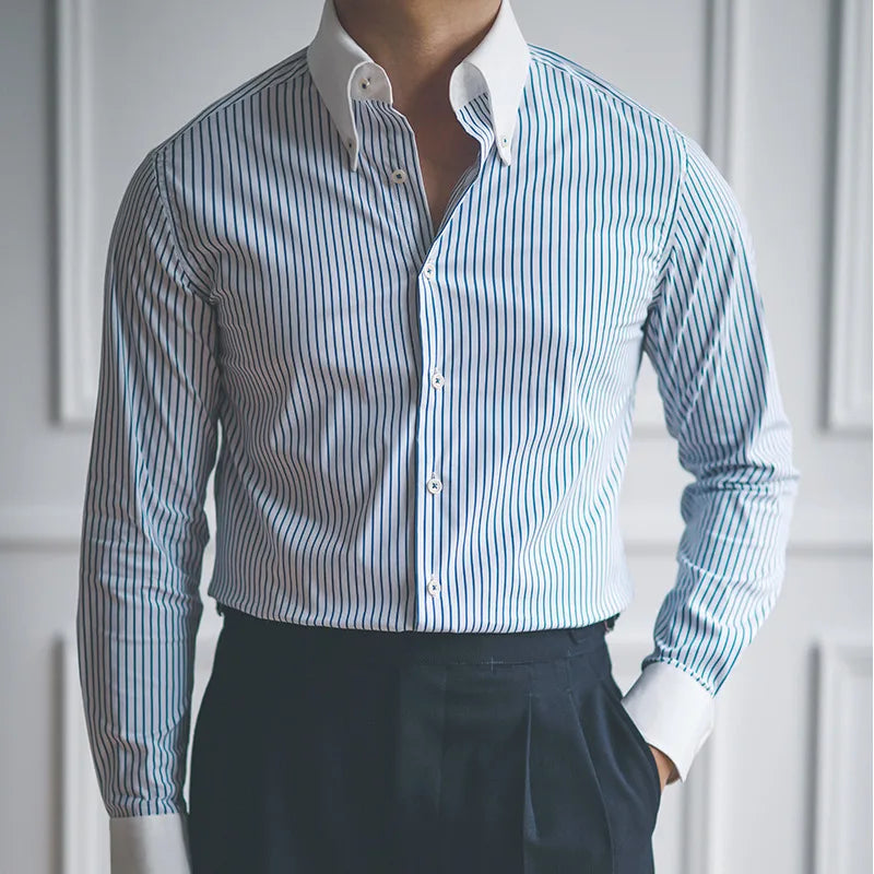 ARJUN® Long Sleeve Striped Shirt - Magnattos