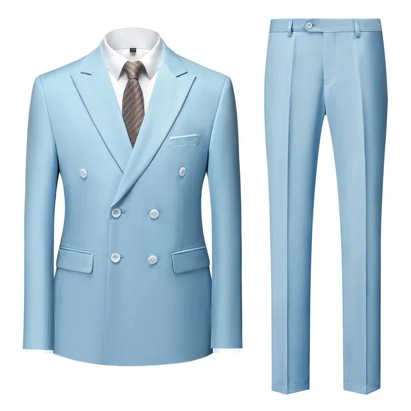 ALEKSEI® Suit Jacket Blazers Coat Pants 2 Peaces Set - Magnattos