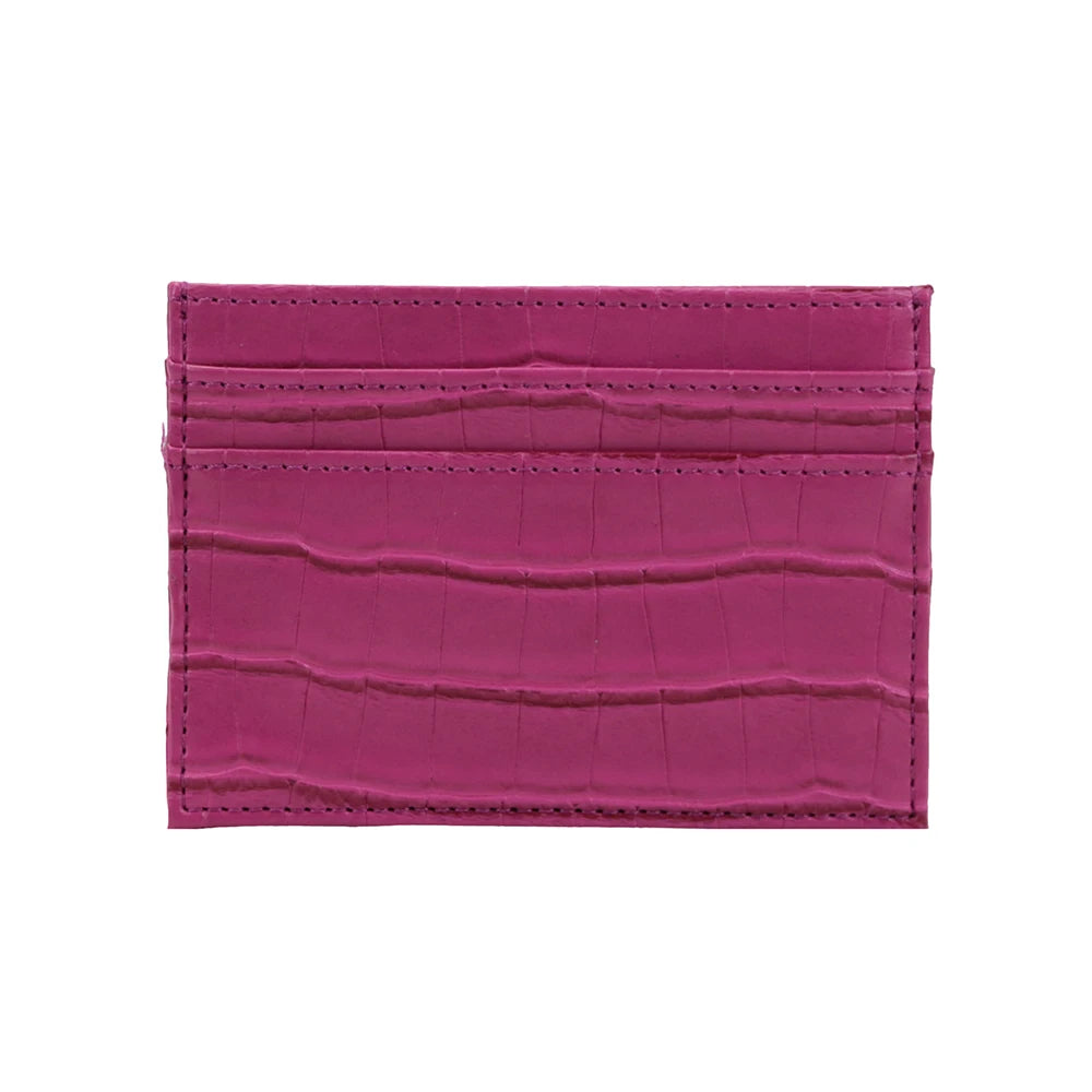 NERO® Croco-Embossed PU Leather Card Wallet