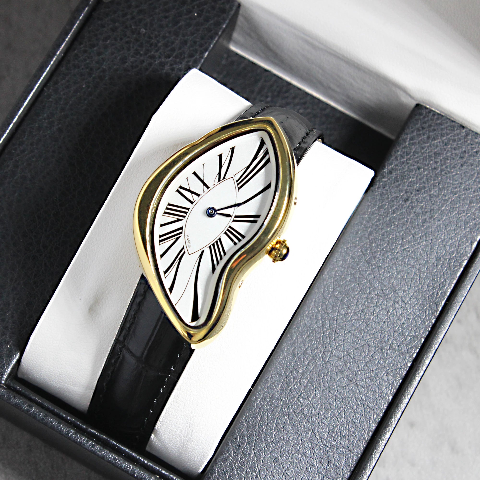 DALVERO® Surrealist Sapphire Crystal Watch – Avant-Garde Edition