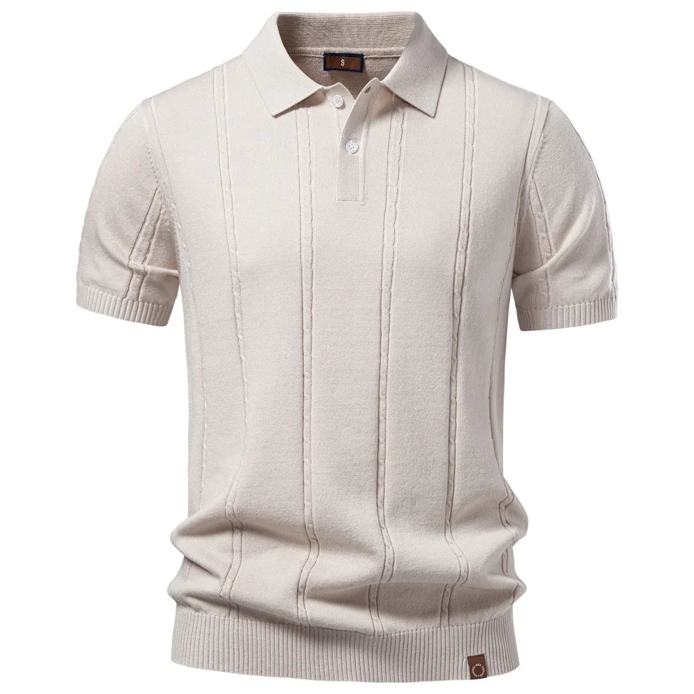 SESTIERE® Cool Silk Knit Golf Polo – Old Money Edition
