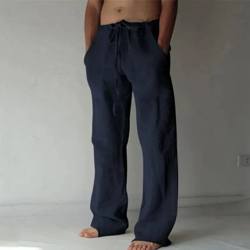 AMALFI® Cotton Linen Casual Trousers