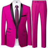 OXFORDIAN® Men’s Wedding Color-Block Collar Suit