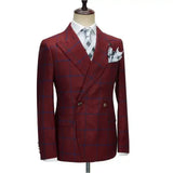 REGALLO® 3 Piece Plaid Suit for Men