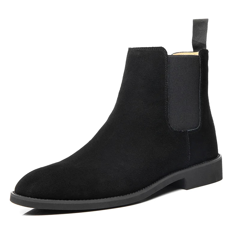 MANI® Retro Suede Genuine Leather Chelsea Boots for Men - Magnattos