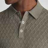 ROCHESTER® 2024 Summer Men's Slim Knit Polo Shirt with Turn-Down Collar and Buttoned Detail