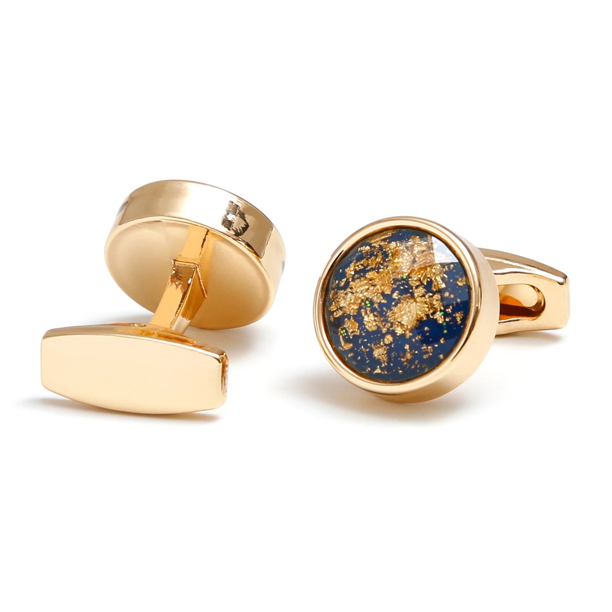 IMPERIALI® Round World Map Cufflinks – Tuxedo Edition
