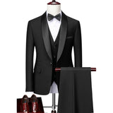 DORCHESTER® Men’s Skinny 3-Piece Tuxedo Suit – Ultimate Formal Elegance for Weddings, Proms, and Special Occasions