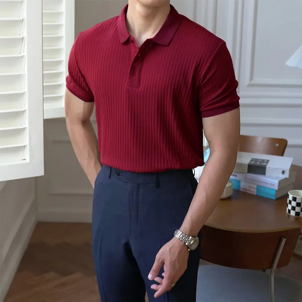 FLORIANI® Slim Fit Stretch Polo Shirt