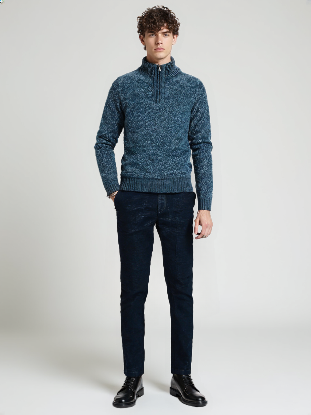ROMEU® Men's Half Zipper Sweater - Magnattos