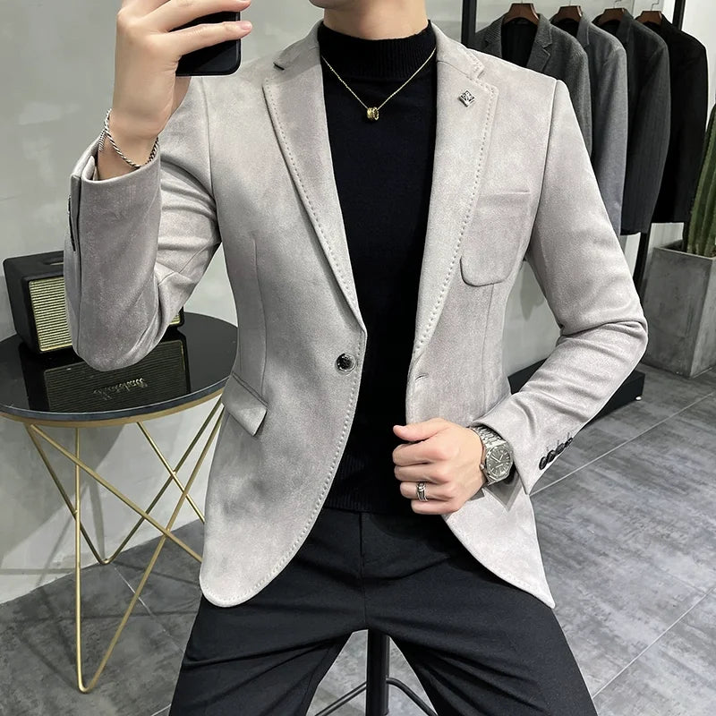 BRANTLEY® Deerskin Fleece Jacket Blazer for Men - Magnattos