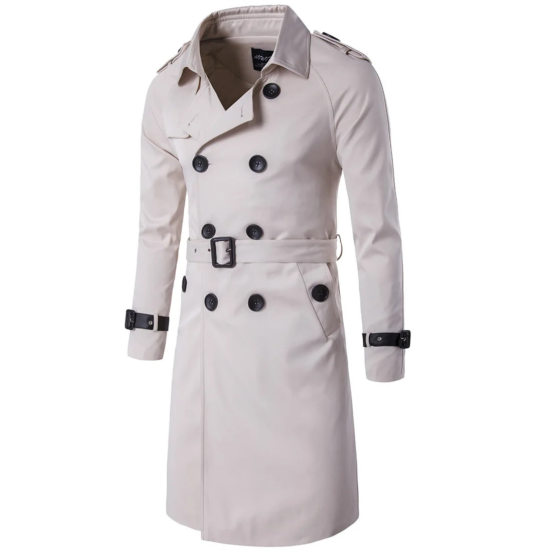 PANNOS® Long Trench Coat with Belt - Magnattos