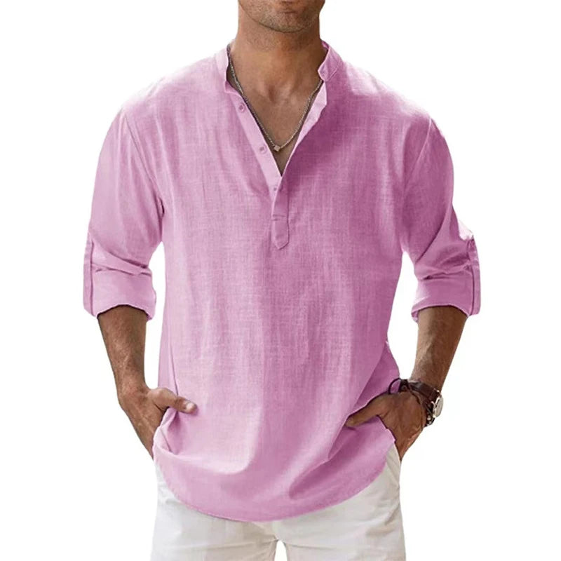 TIRRENO® Cotton Linen Shirts Casual - Magnattos
