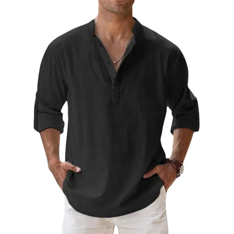 TIRRENO® Cotton Linen Shirts Casual - Magnattos