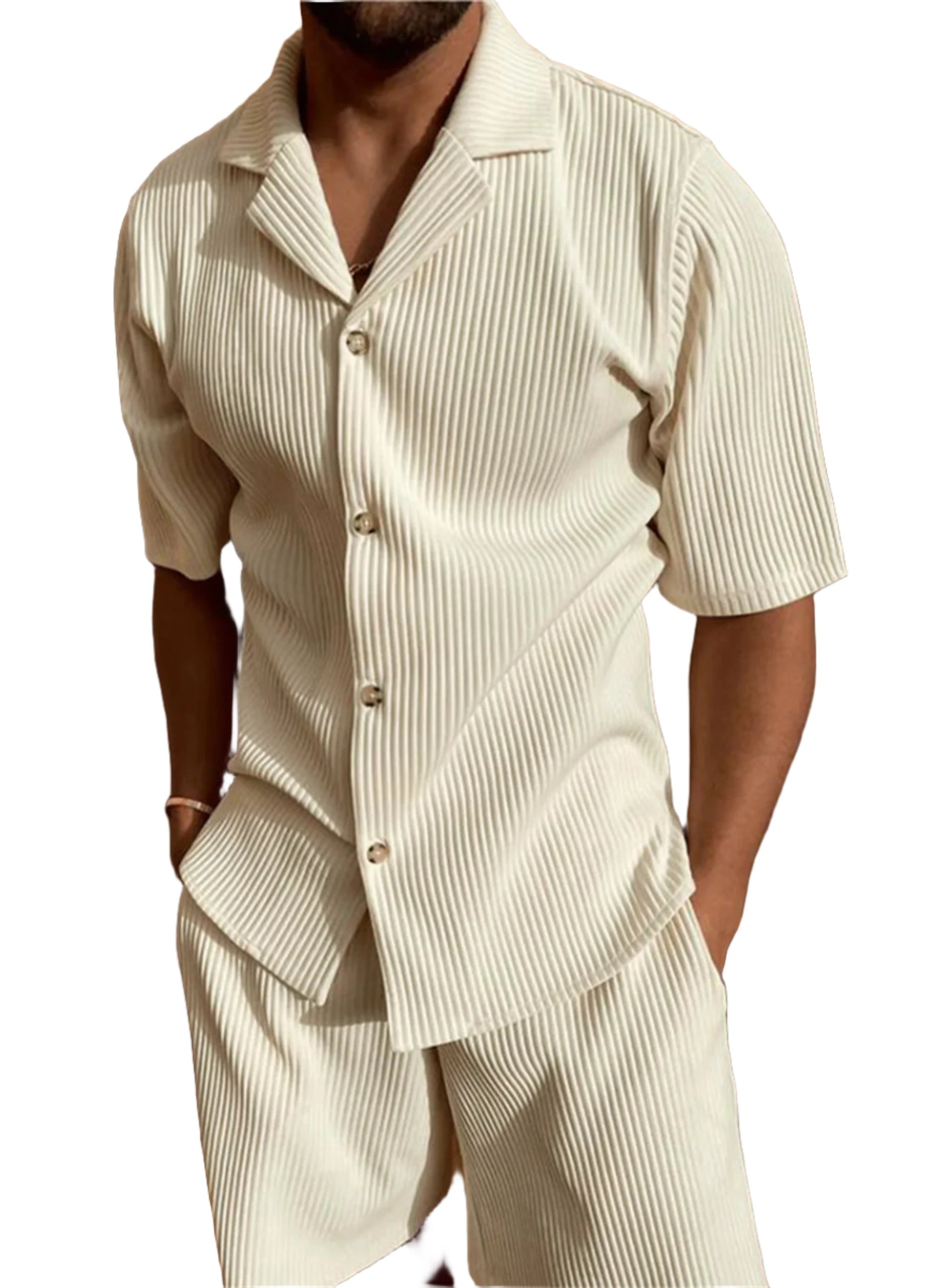 DMITRI® Solid color corduroy casual set - Magnattos