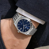BRESSON® 40MM Men’s Automatic Sapphire Business Watch – Stainless Steel.