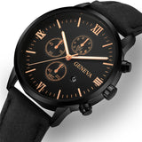 ROMAN®  Black Quartz Men