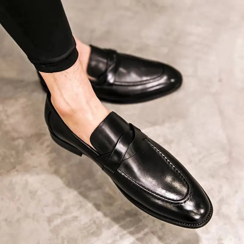 ITALO® Casual Leather Male Loafers - Magnattos