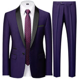 OXFORDIAN® Men’s Wedding Color-Block Collar Suit