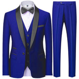 OXFORDIAN® Men’s Wedding Color-Block Collar Suit