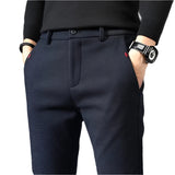 HARLOW® Men’s Autumn & Winter Stretch Pants – Classic Slim Fit Trousers