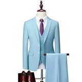 DANTE® High-End Three-Piece Formal Men’s Suit – Jacket, Vest, and Pants