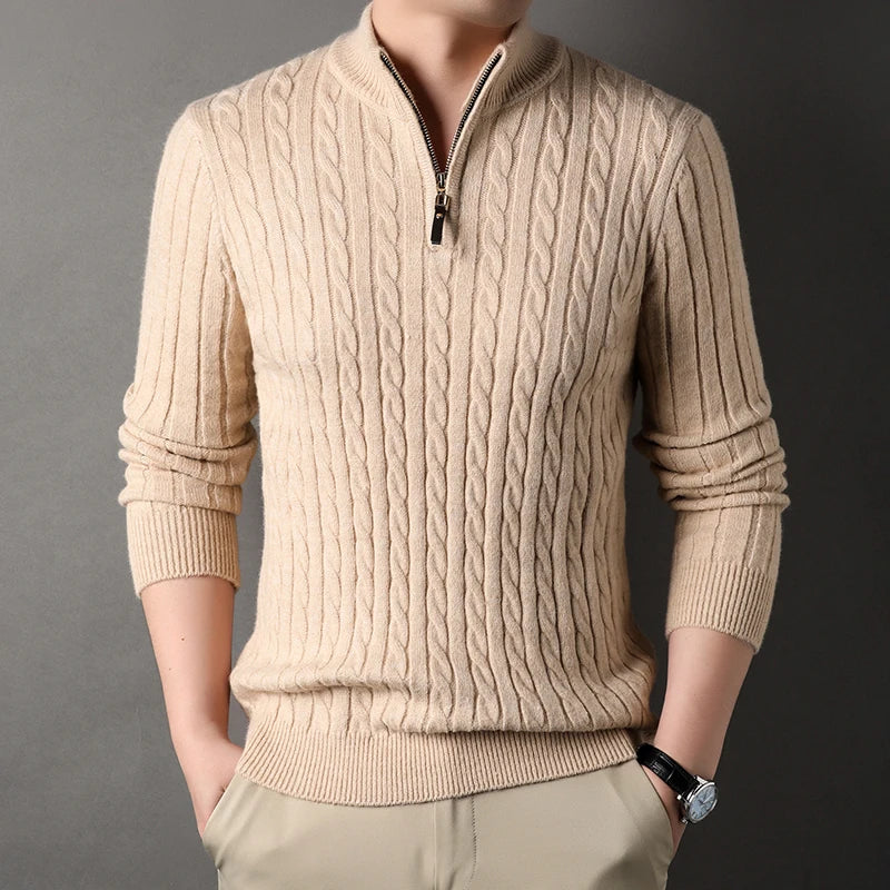 ENRICO® Winter Men's Quarter Zip Sweater - Magnattos