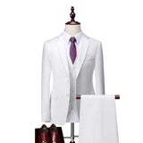 DANTE® High-End Three-Piece Formal Men’s Suit – Jacket, Vest, and Pants