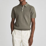 ROCHESTER® 2024 Summer Men's Slim Knit Polo Shirt with Turn-Down Collar and Buttoned Detail