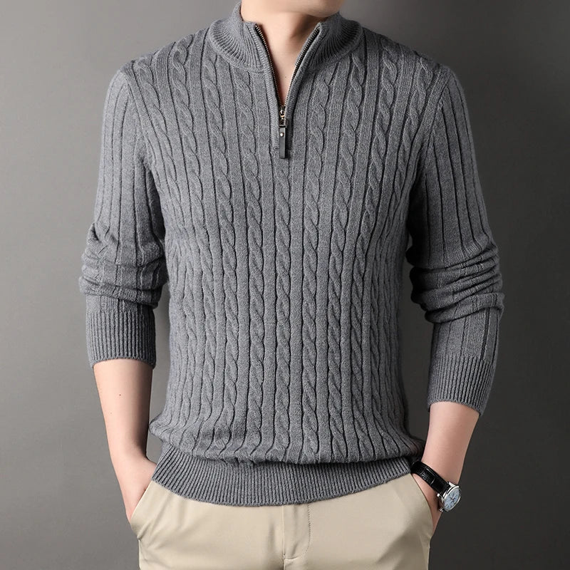 ENRICO® Winter Men's Quarter Zip Sweater - Magnattos