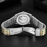 BRESSON® 40MM Men’s Automatic Sapphire Business Watch – Stainless Steel.