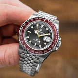 ALDERIO® 40MM GMT Automatic Men's Luxury Watch - Sapphire & Stainless Steel