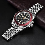 ALDERIO® 40MM GMT Automatic Men's Luxury Watch - Sapphire & Stainless Steel