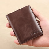 VALEN® RFID Genuine Leather Slim Wallet for Men